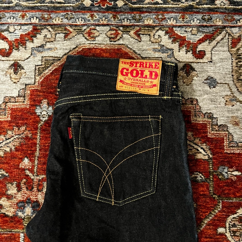 Men's Dark Denim Slim Straight Jeans